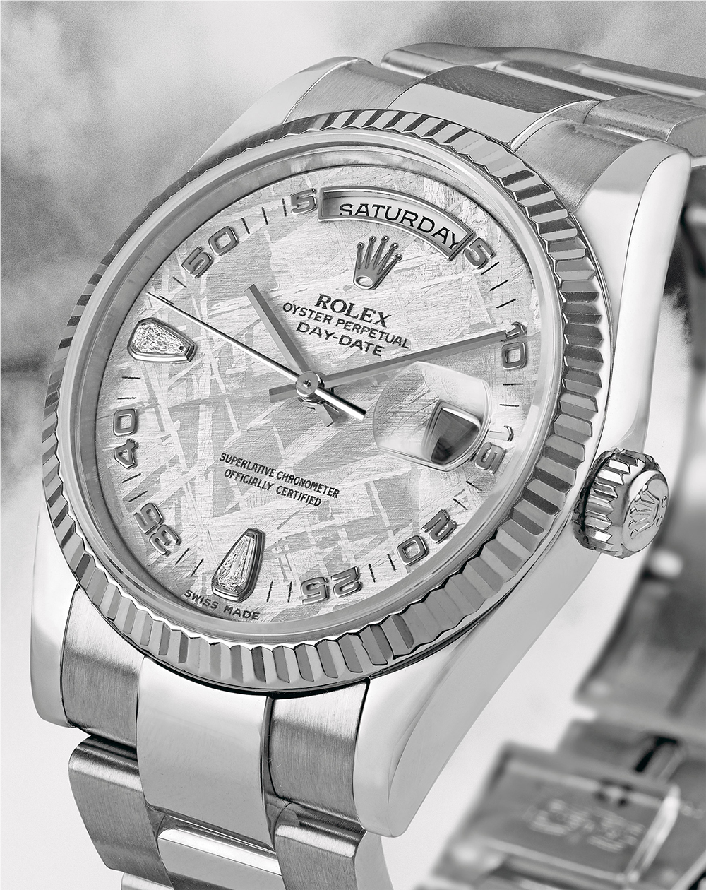 Rolex Day-Date 36 118206 36mm White gold Meteorite 3