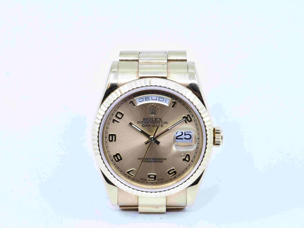 Rolex Day-Date 36 118238 39mm White gold Champagne