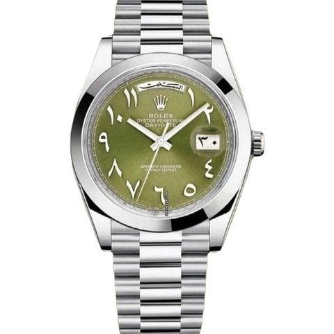 Rolex Day-Date 40 228206 40mm Platinum Green