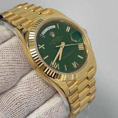 Rolex Day-Date 40 228238 40mm Yellow gold Green