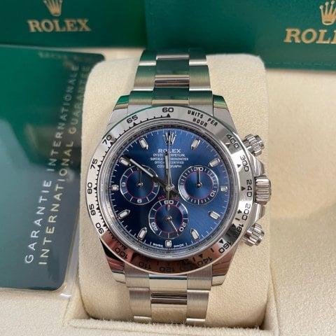 Rolex Daytona 116509 40mm White gold Blue