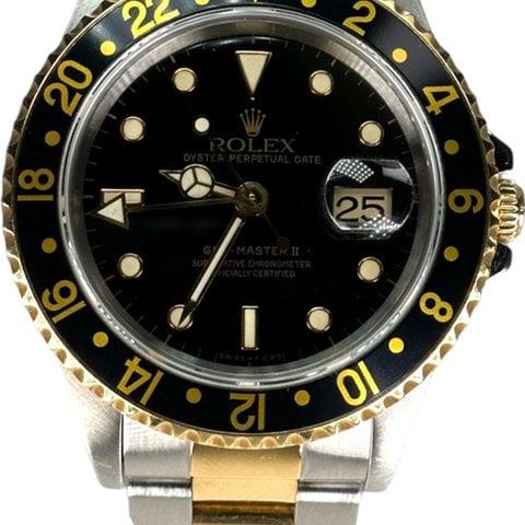 Rolex GMT-Master II 16713 40mm Yellow gold and Stainless steel Black