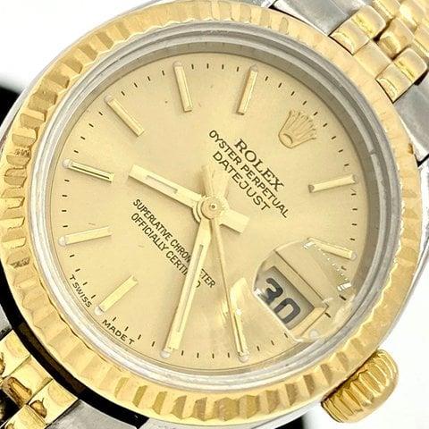 Rolex Lady-Datejust 179173 26mm Yellow gold and Stainless steel Champagne