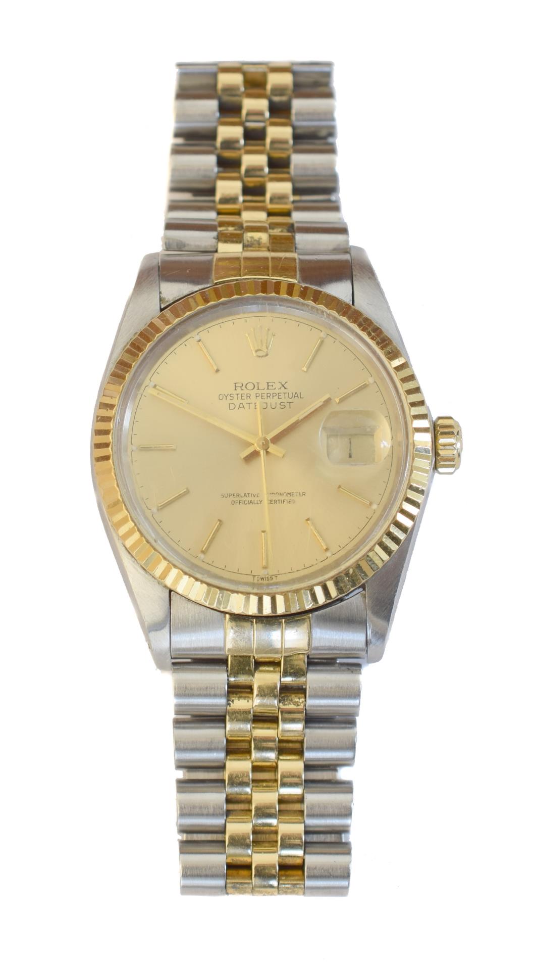 Rolex Datejust 36 16013 36mm Yellow gold and stainless steel Champagne 1