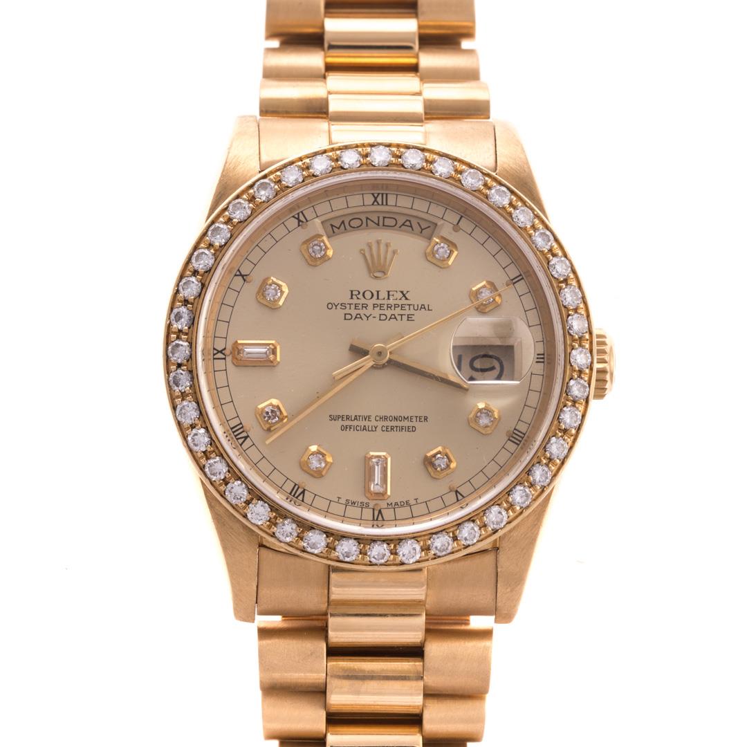 Rolex Day-Date 36 118348 36mm Yellow gold Champagne