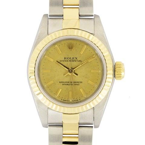 Rolex Oyster Perpetual 67193 26mm Yellow gold and Stainless steel Gold