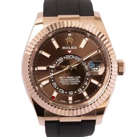 Rolex Sky-Dweller 326235 42mm Rose gold Brown