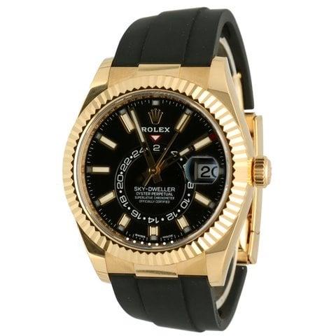 Rolex Sky-Dweller 326238 42mm Yellow gold Black