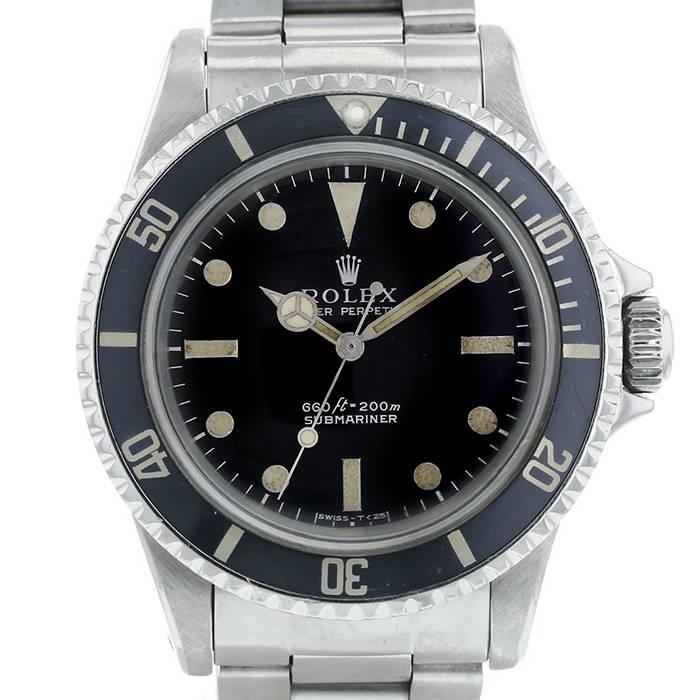 Rolex Submariner 5513 40mm Stainless steel Black