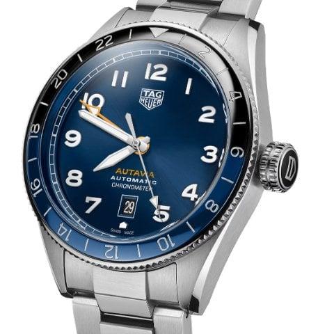 TAG Heuer Autavia WBE511A.BA0650 42mm Stainless steel Blue