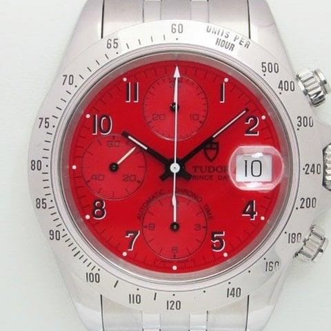 Tudor Prince Date 79280P 40mm Stainless steel Red